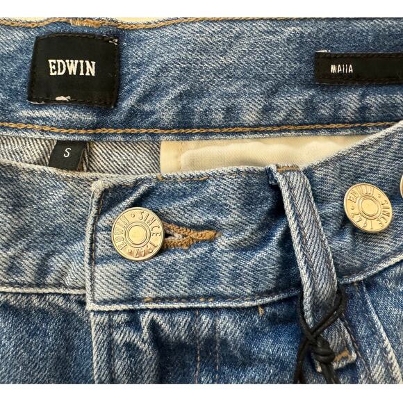 New ~ EDWIN ~ FREE PEOPLE ~One Way Maiia Wide Leg Jeans Size S - Picture 4 of 9